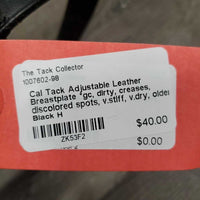 Adjustable Leather Breastplate *gc, dirty, creases, discolored spots, v.stiff, v.dry, older
