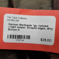 German Martingale *gc, twisted, v.tight keeper, scraped edges, dirty
