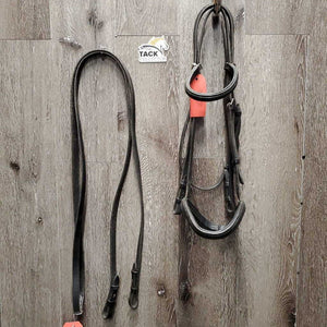 Rsd/Padded Bridle, Plain Reins *fair, v.rubbed, scrapes, dirty, dry, stiff, faded, scratches, twist