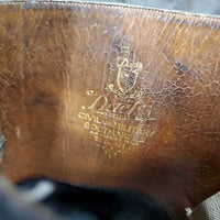 Dress Boots, Pull On, extended back *gc/fair, older, v.worn heels, dirty, scuffs, scrapes