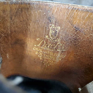 Dress Boots, Pull On, extended back *gc/fair, older, v.worn heels, dirty, scuffs, scrapes