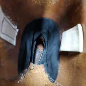 Dress Boots, Pull On, extended back *gc/fair, older, v.worn heels, dirty, scuffs, scrapes