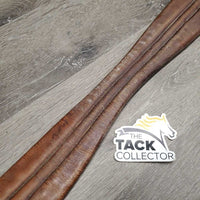 Narrow Leather Girth, 1x els *fair, older, stiff, dry, stains, creased, v.curled edge
