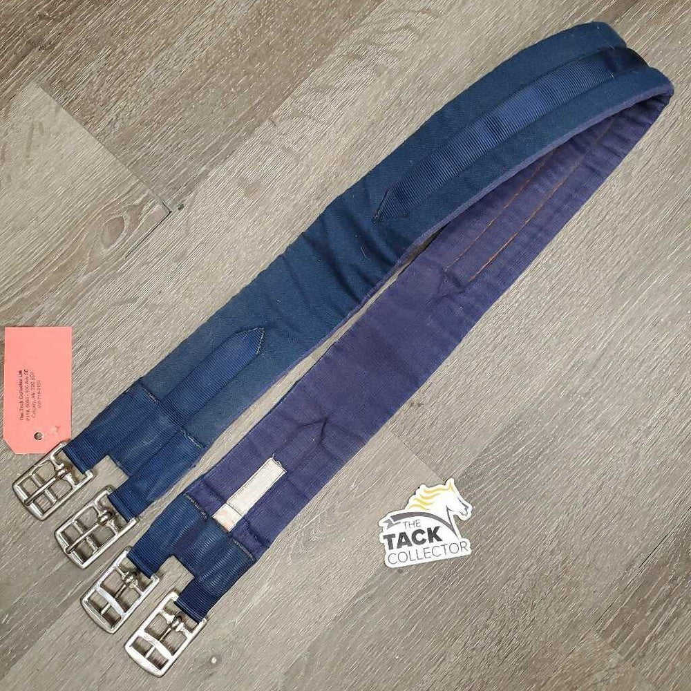 Cotton Web Girth *gc, older, clean, faded, rubs, pills, hairy seams