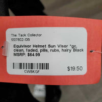 Helmet Sun Visor *gc, clean, faded, pills, rubs, hairy