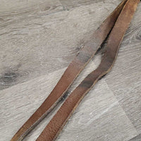 Pr Stirrup Leathers *gc, clean, v.dry, v.stiff, v.twisted, xholes, faded, creases
