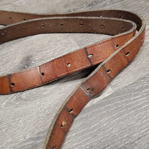 Pr Stirrup Leathers *gc, clean, v.dry, v.stiff, v.twisted, xholes, faded, creases