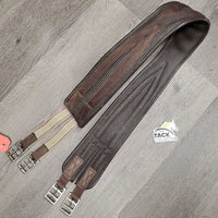 Padded Center Neoprene Girth, 1x els *fair, rust, dirt, hairy seams, rough/rubbed edges, faded, torn elastic edge
