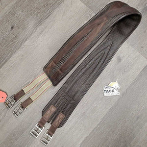 Padded Center Neoprene Girth, 1x els *fair, rust, dirt, hairy seams, rough/rubbed edges, faded, torn elastic edge
