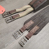 Padded Center Neoprene Girth, 1x els *fair, rust, dirt, hairy seams, rough/rubbed edges, faded, torn elastic edge
