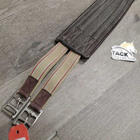 Padded Center Neoprene Girth, 1x els *fair, rust, dirt, hairy seams, rough/rubbed edges, faded, torn elastic edge
