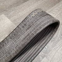 Soft Leather Girth, 2x Els *gc/fair, older, mismatched els, marker, dirt, rough string, v.creased

