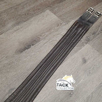 Soft Leather Girth, 2x Els *gc/fair, older, mismatched els, marker, dirt, rough string, v.creased
