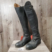 Field Boots, zips *gc, dirty, rubs, scuffs, faded R: thin/holey edges
