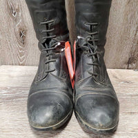 Field Boots, zips *gc, dirty, rubs, scuffs, faded R: thin/holey edges