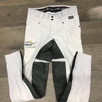 Full Seat Breeches *gc, dingy, seam puckers, discolored waist, stains