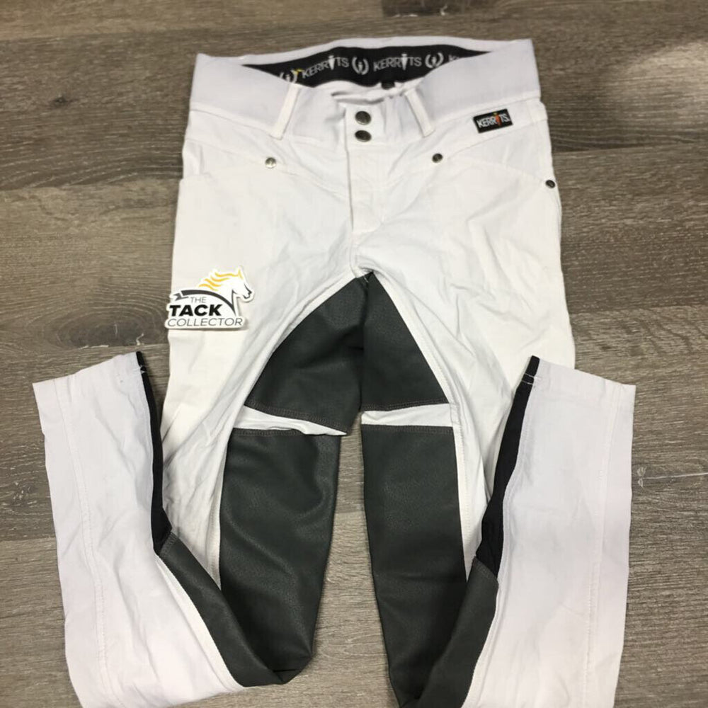 Full Seat Breeches *gc, dingy, seam puckers, discolored waist, stains