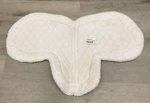 Fitted Fleece Quilt Bottom Hunter Pad *vgc, clean, mnr stain, hair, clumpy fleece