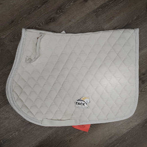 Quilt Jumper Saddle Pad, 1x piping *gc, rubs, pills, mnr stains, dingy, puckers, hair