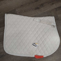 Quilt Jumper Saddle Pad, 1x piping *gc, rubs, pills, mnr stains, dingy, puckers, hair
