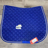 Quilt Jumper Saddle Pad, 1x piping *vgc, clean, mnr stains, hair, rubs, light fading threads
