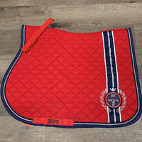 Quilt Jumper Saddle Pad, 2x piping *vgc, clean, mnr hair, pills, threads
