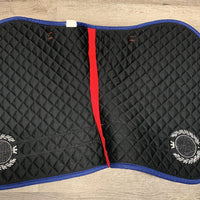 Quilt Jumper Saddle Pad, 2x piping *vgc, clean, mnr hair, pills, threads
