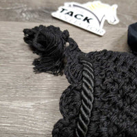 Crochet Fly Veil Ear Bonnet, piping, string *like new, loose threads
