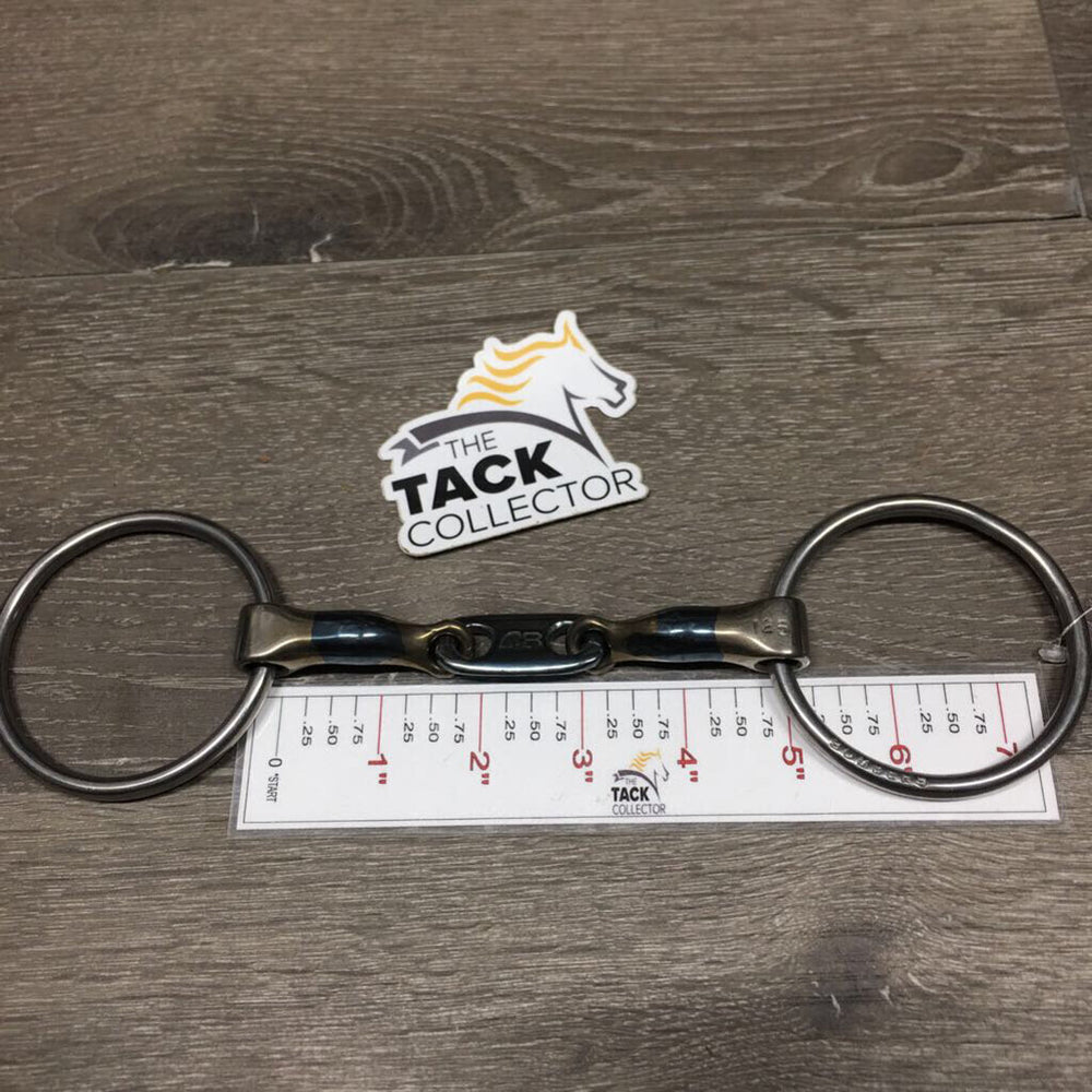 Med Loose Ring, French Link, Flat Center Bar Bit *xc/like new, clean