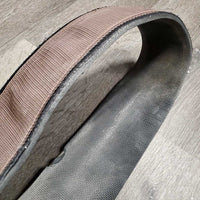 Nylon Web & Neoprene velcro Lined Girth, x2 els, D Ring *gc/fair, dirty, stains, frayed edges & elastic, faded
