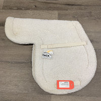 Fitted Fleece Quilt Bottom Hunter Pad *gc, clean, stained, hair, dingy, clumpy fleece, puckered, threads