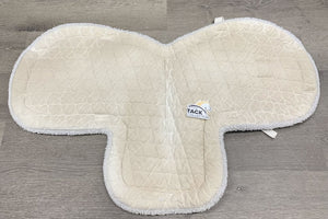 Fitted Fleece Quilt Bottom Hunter Pad *gc, clean, stained, hair, dingy, clumpy fleece, puckered, threads