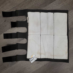 2x Neoprene Ice Boots, 6 elastic inner pockets, 5 x velcro straps *vgc, clean, residue, mnr dust, stains & hair