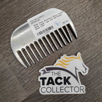 Wide Thick Aluminum Mane Comb, Wide Teeth *vgc, mnr dirt?stain
