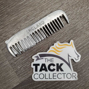 Hvy Aluminum Mane Comb *gc, clean, older, bent & broken teeth