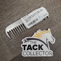 Hvy Aluminum Mane Comb *gc, clean, older, bent & broken teeth
