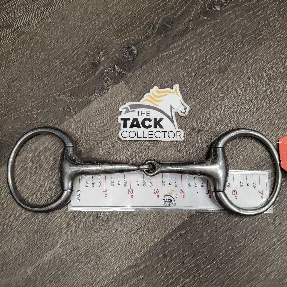Thick Hvy Eggbutt Snaffle Bit *gc, mnr scuffs, clean, stains, residue, scratches, chews