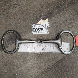 Thick Hollow Mouth Eggbutt Snaffle Bit *gc, scuffs, clean, stains, residue, scratches