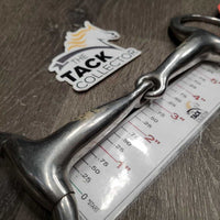 Thick Hollow Mouth Eggbutt Snaffle Bit *gc, scuffs, clean, stains, residue, scratches

