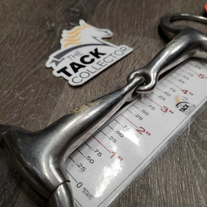 Thick Hollow Mouth Eggbutt Snaffle Bit *gc, scuffs, clean, stains, residue, scratches