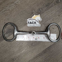 Thick Hollow Mouth Eggbutt Snaffle Bit *gc, scuffs, clean, stains, residue, scratches

