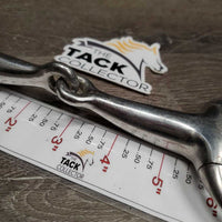 Thick Hollow Mouth Eggbutt Snaffle Bit *gc, scuffs, clean, stains, residue, scratches
