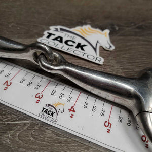 Thick Hollow Mouth Eggbutt Snaffle Bit *gc, scuffs, clean, stains, residue, scratches