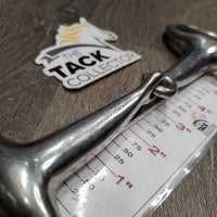 Thick Hollow Mouth Eggbutt Snaffle Bit *gc, scuffs, clean, stains, residue, scratches
