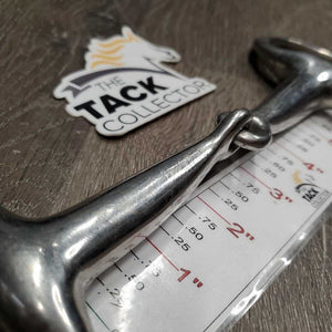 Thick Hollow Mouth Eggbutt Snaffle Bit *gc, scuffs, clean, stains, residue, scratches