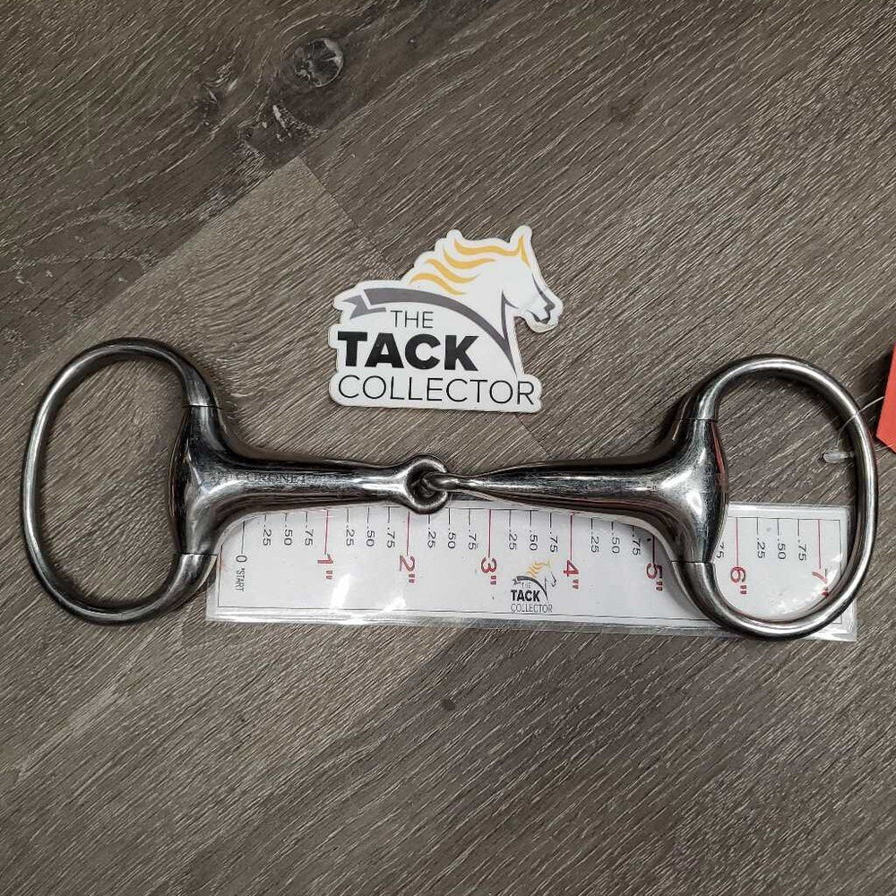Thick Hollow Mouth Eggbutt Snaffle Bit *vgc, clean, stains, scuffs, scratches, spots