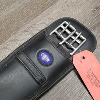 Padded Neoprene Dressage Girth, Center D Ring *vgc, mnr dirt & film
