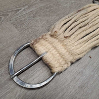 27 String Mohair Cinch, 2x D Rings *gc, v.dirty, stained, hair
