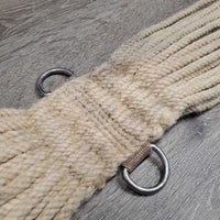 27 String Mohair Cinch, 2x D Rings *gc, v.dirty, stained, hair
