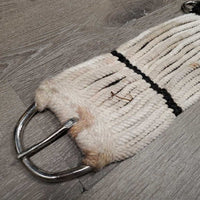 17" Cotton String Cinch, 2x D Rings *gc, dirty, stained, hairy
